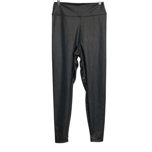 Aerie OFFLINE Real‎ Luxe Leggings Faux Leather High Rise Black Large L